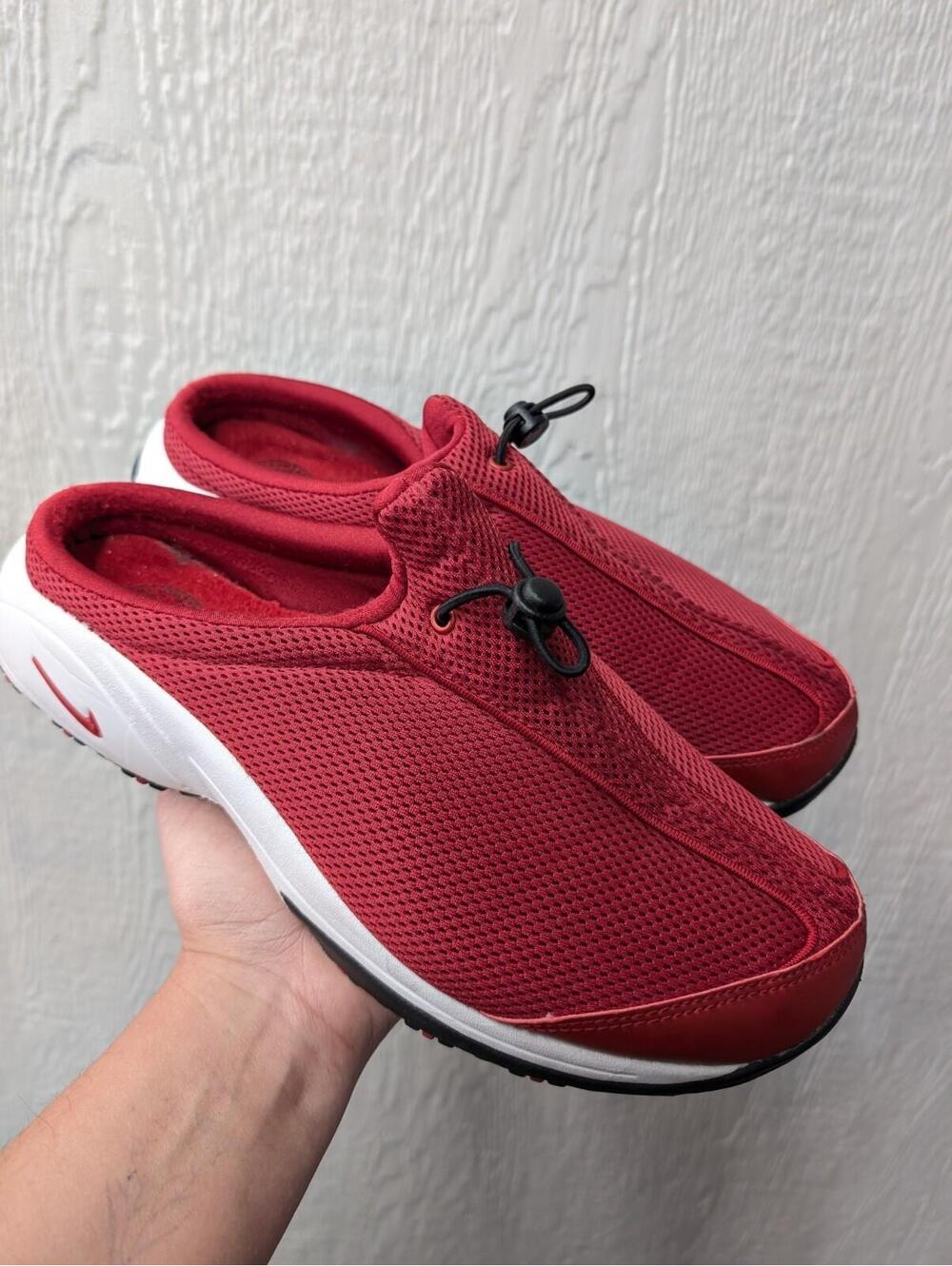 Nike 020406 Mule Sneakers Slides Red Shoes Sneakers Y2k Women's Size 12